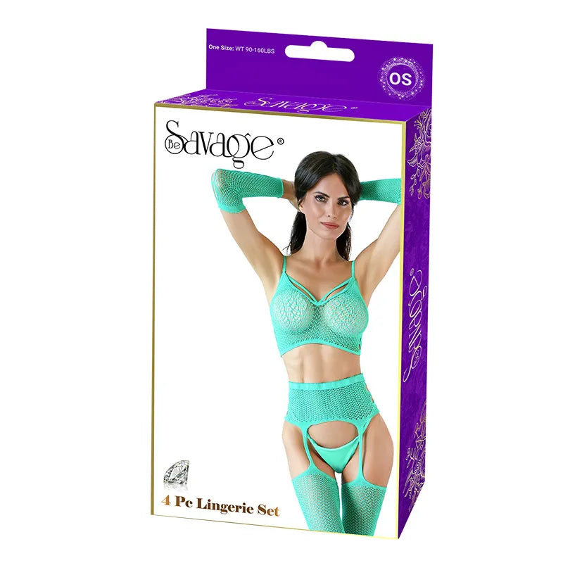 SEXY 3PC SET GREEN O/S