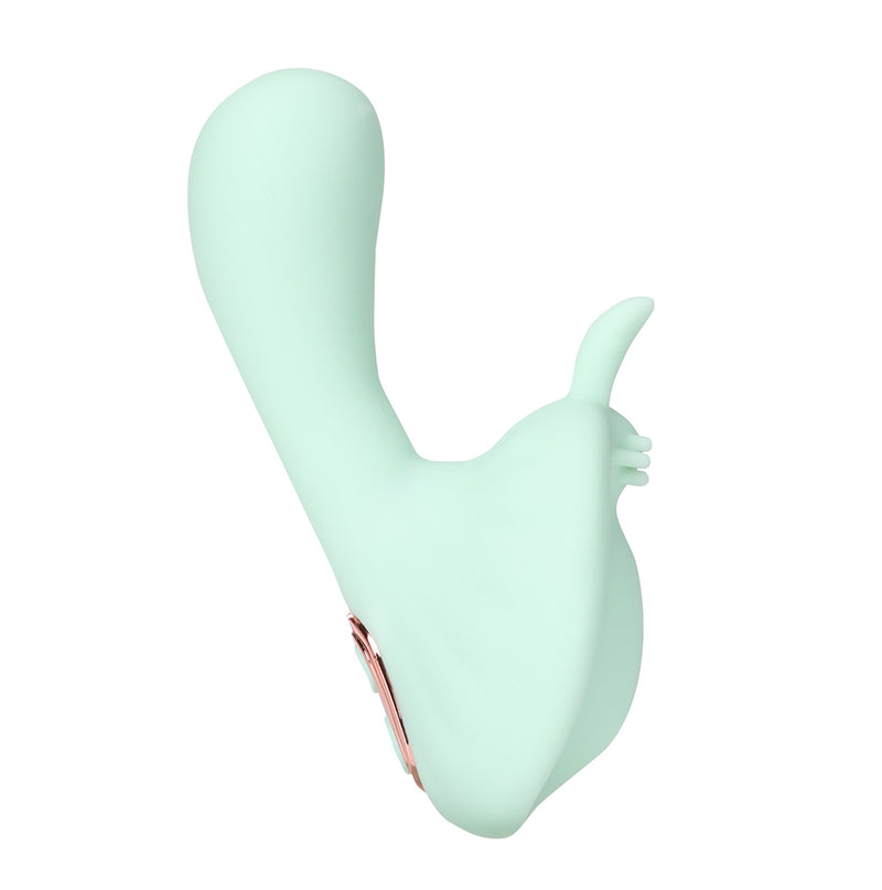AVERI DUAL STIM VIBRATOR GREEN