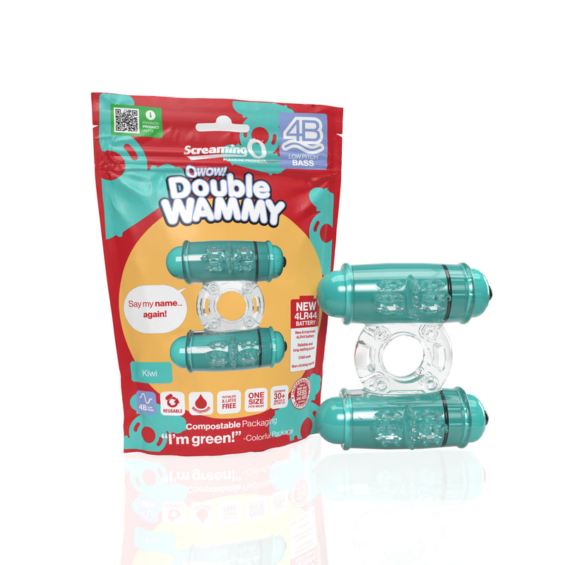 DOUBLE WHAMMY VIBRATING RING KIWI
