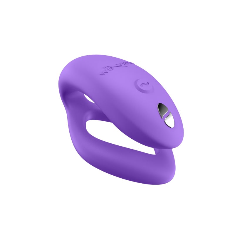We-Vibe Sync O in violet: C-shaped couples vibrator with an open O-shaped inner loop