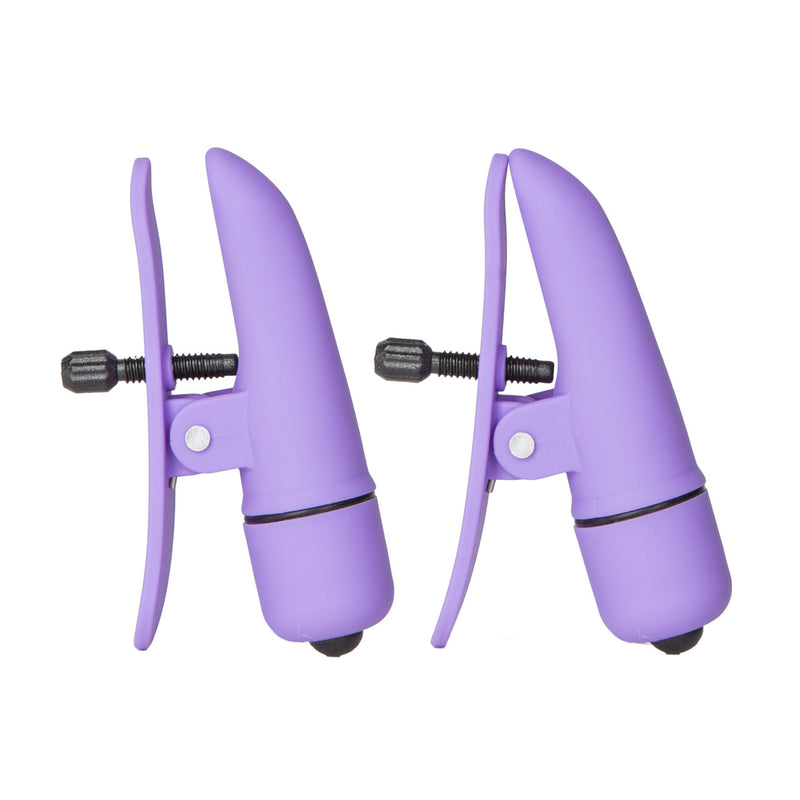 VIBRATING NIPPLE CLAMPS PURPLE