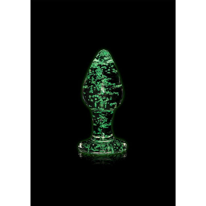 OUCH! GLOW IN THE DARK GLASS PLUG LARGE