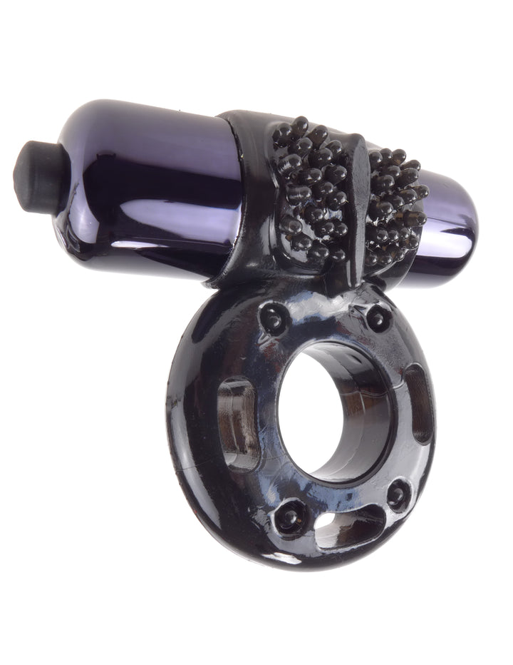 FANTASY SUPER VIBRATING C*CK RING BLACK