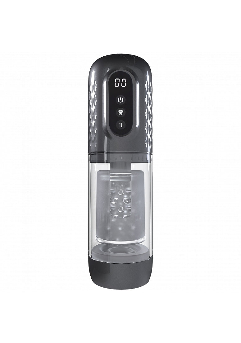 PUMPED VORTEX SUCKING ROTATING THRUSTING MASTURBATOR