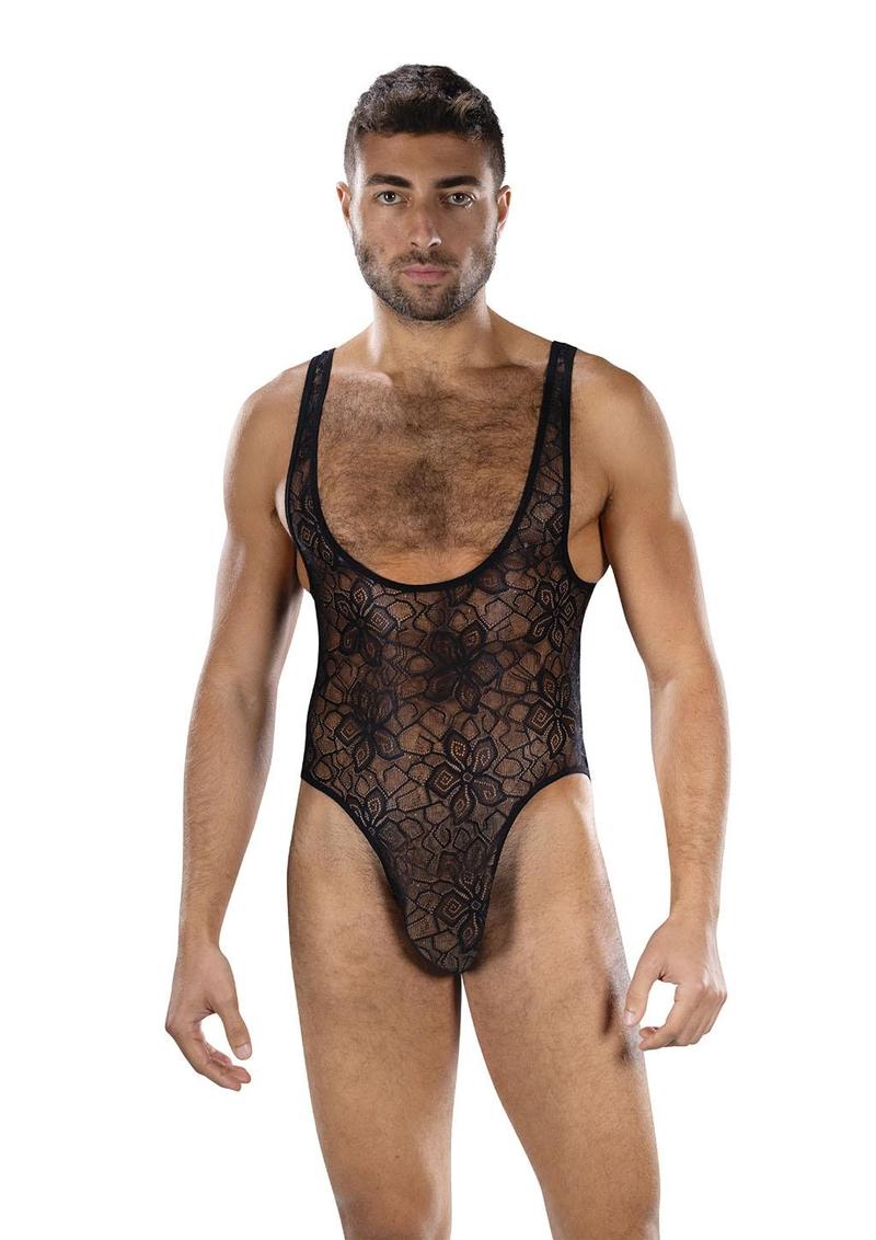 ENVY NOCTURNAL BLOOM BODYSUIT BLACK O/S