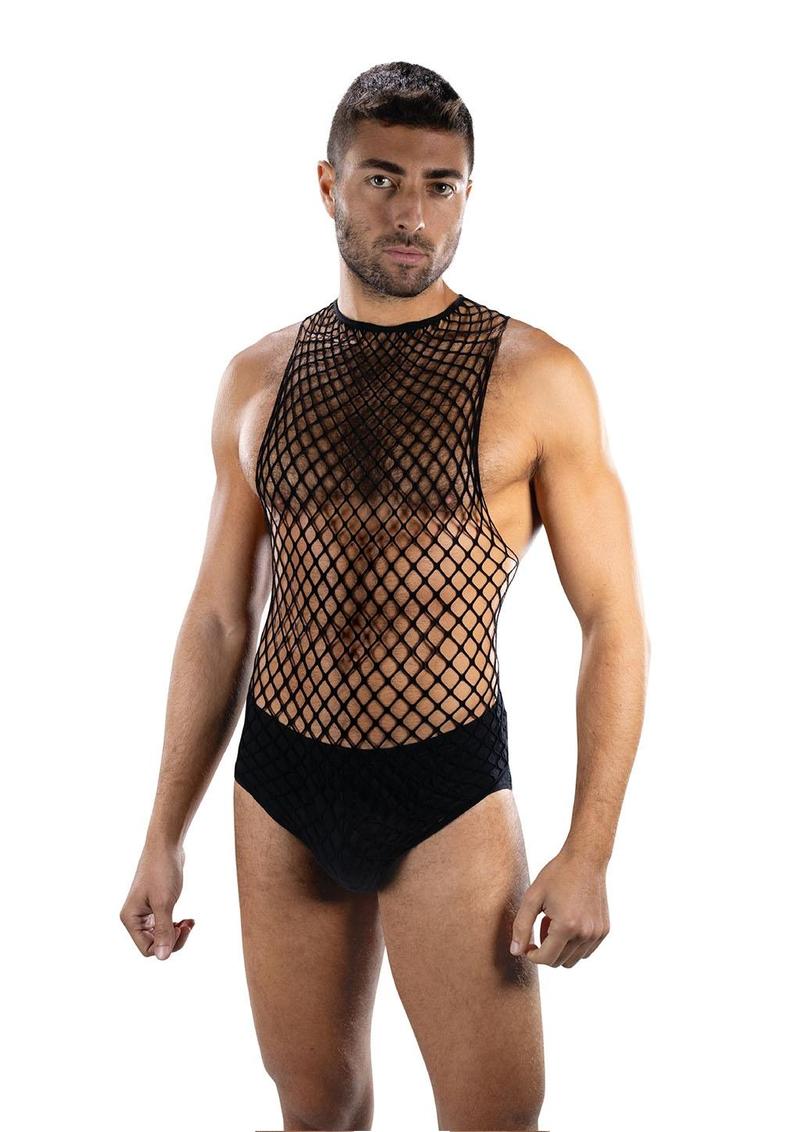 ENVY FULL EFFECT FISHNET 2PC BLACK O/S
