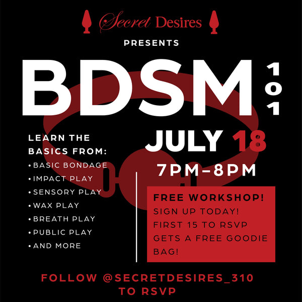 Discover the World of BDSM: Join Our In-Store BDSM 101 Event!