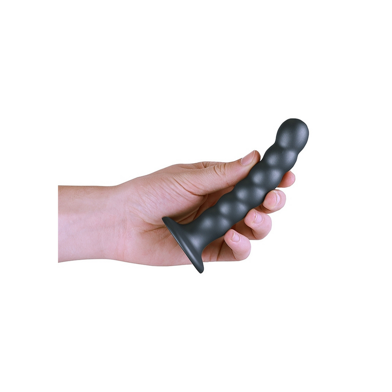 BEADED G SPOT 5" DILDO GUNMETAL