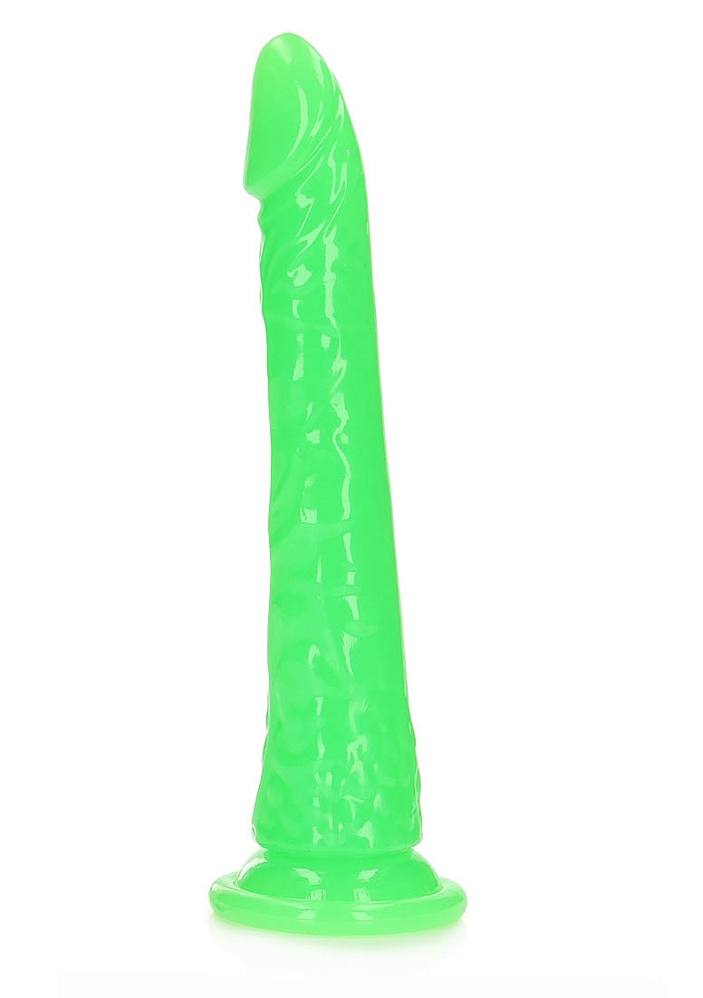 OUCH! GLOW IN THE DARK 10" SLIM DILDO GREEN