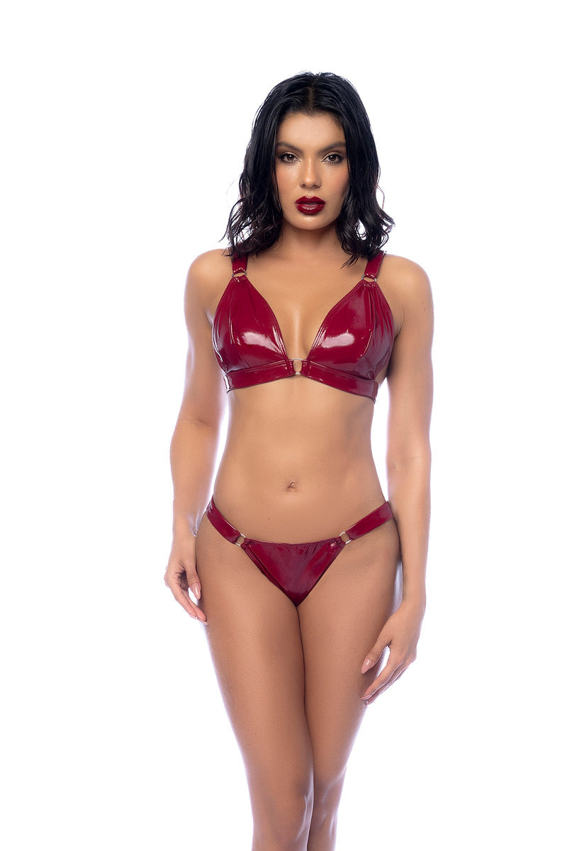 TWO PIECE GLOSS WINE XLARGE