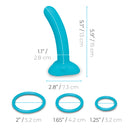 EVERY BODY STRAP-ON HARNESS SET WITH 6” BLUE DILDO