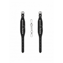 DIAMOND STUD WRIST CUFFS BLACK