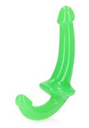 REALROCK GLOW IN THE DARK 6" STRAPLESS STRAP ON GREEN