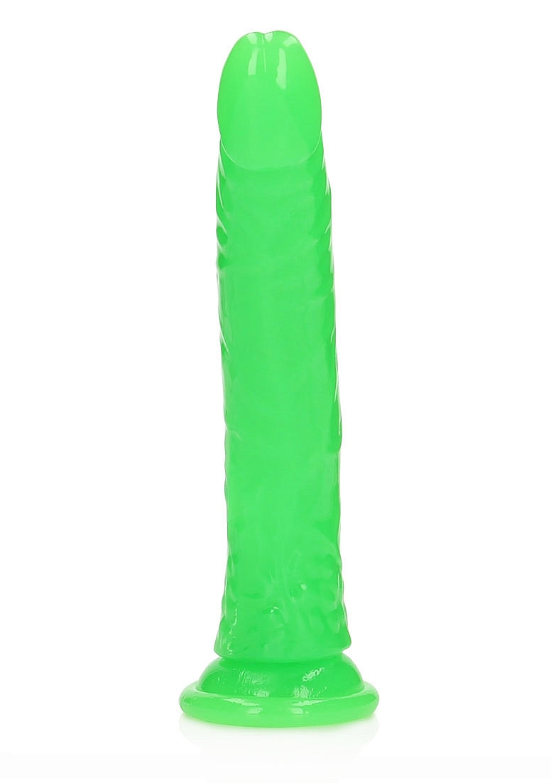 OUCH! GLOW IN THE DARK 11" SLIM DILDO GREEN