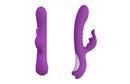The Pleasure Co Wonderland Magical Rabbit in purple: silicone rabbit vibrator shown from the front and the side