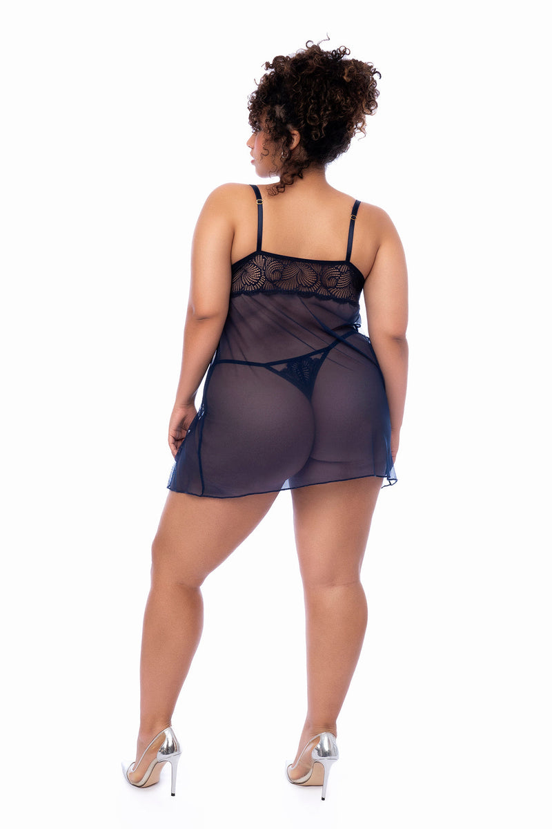 BABYDOLL MIDNIGHT BLUE 3X/4X