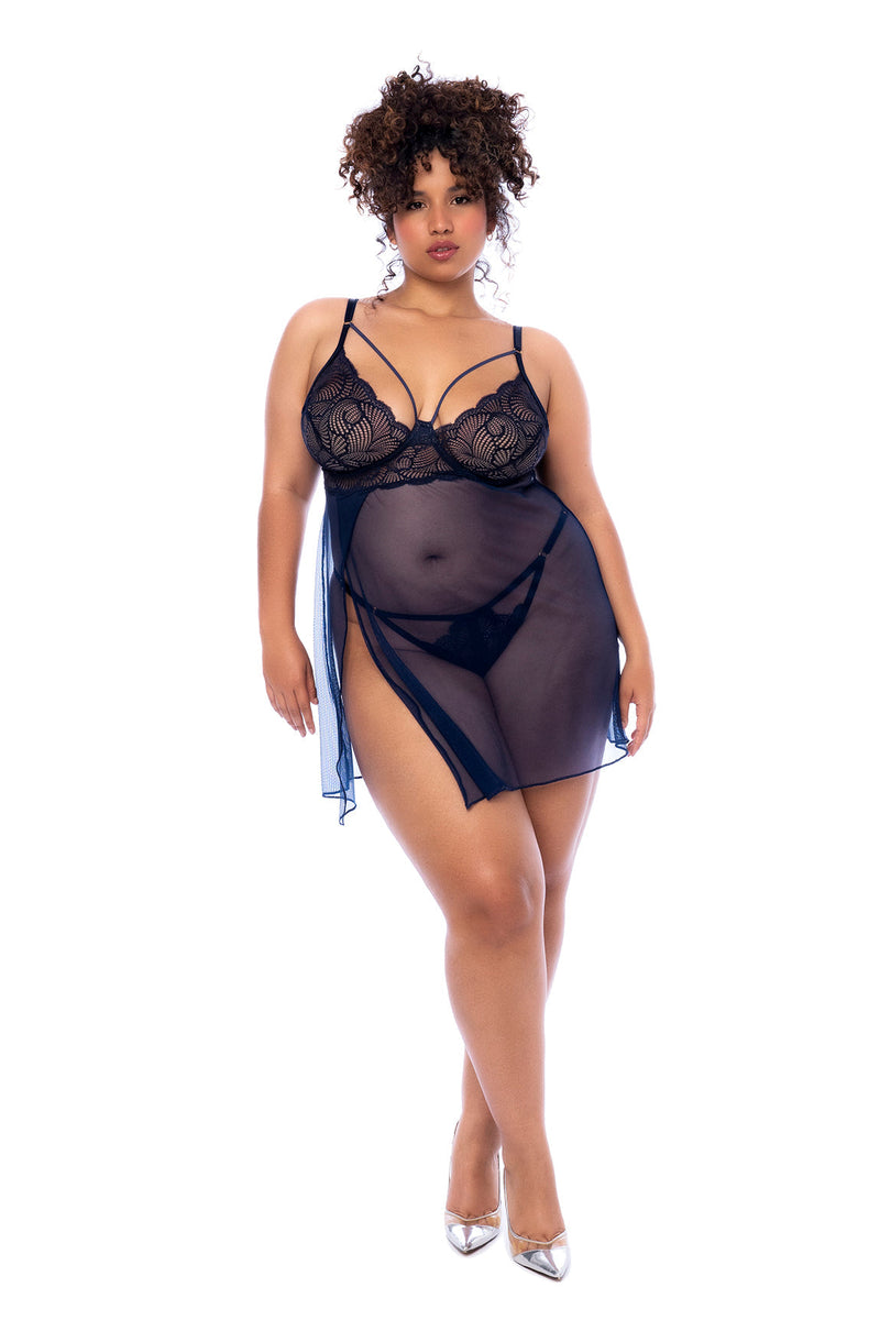 BABYDOLL MIDNIGHT BLUE 3X/4X