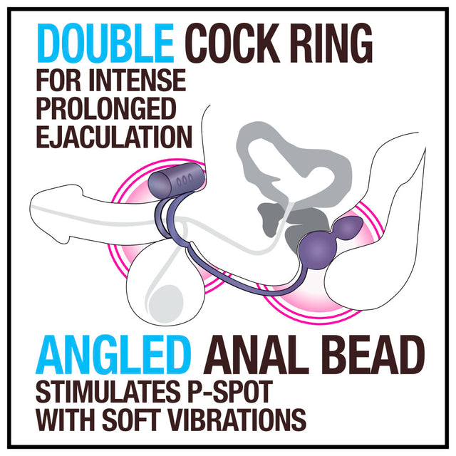 ANAL ADVENTURES ANAL PLUG WITH VIBRATING C-RING