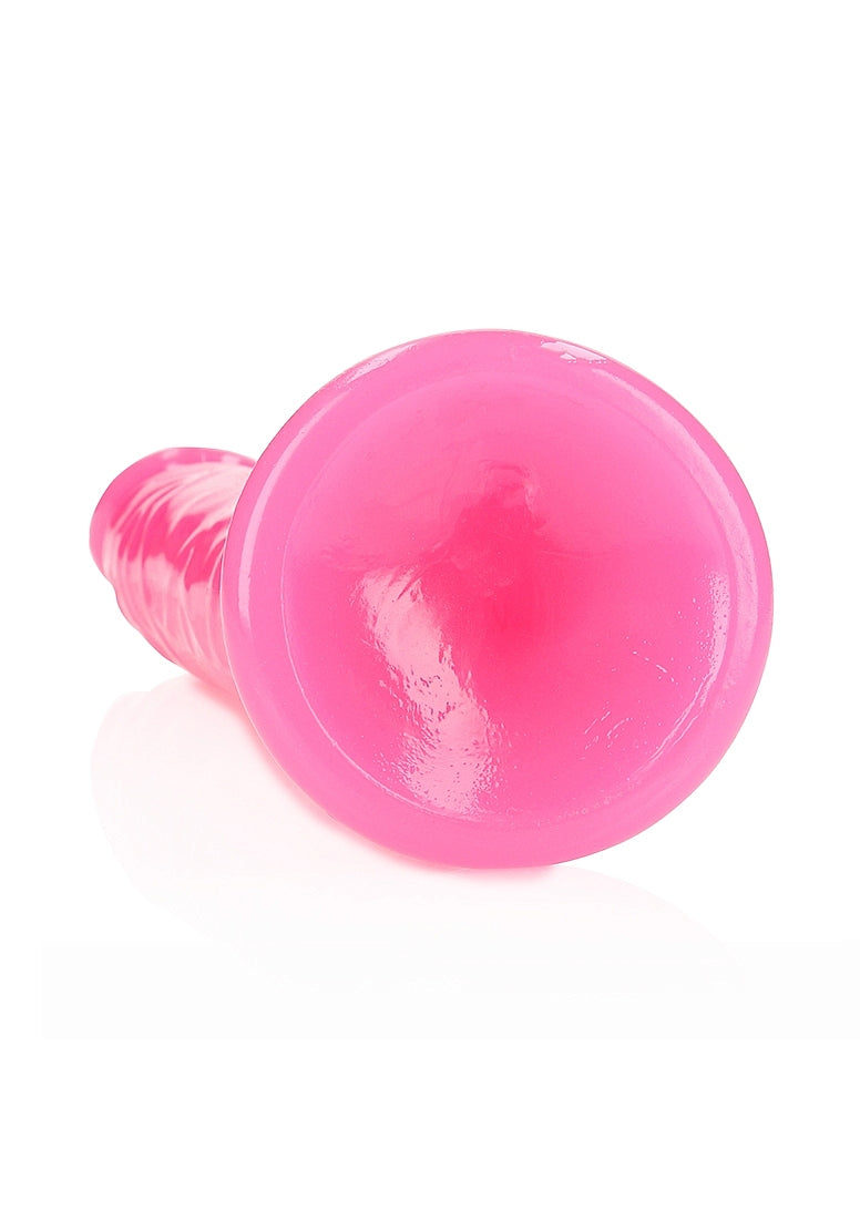 OUCH! GLOW IN THE DARK 11" SLIM DILDO PINK