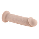 GIRTHY VIBRATING 7" DILDO WHITE