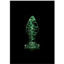 OUCH! GLOW IN THE DARK GLASS PLUG MEDIUM