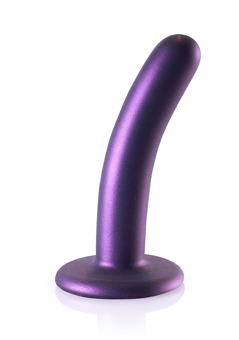 SMOOTH G SPOT 5" DILDO METALLIC PURPLE