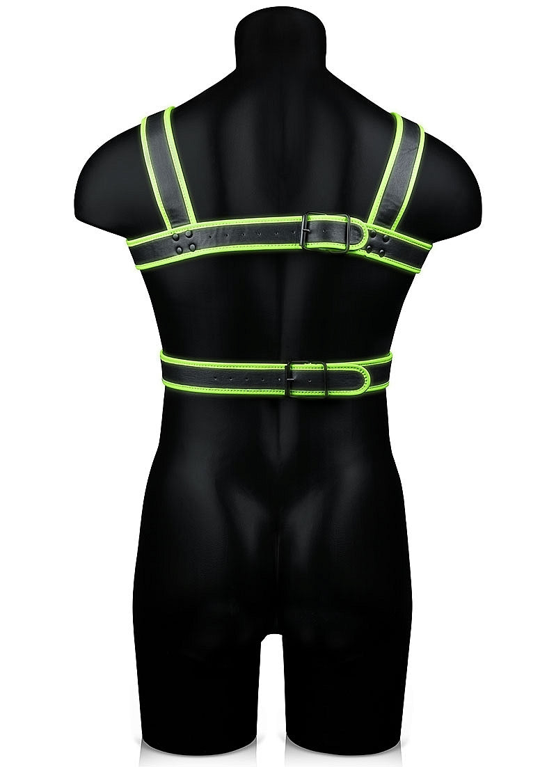 GLOW IN THE DARK CHEST HARNESS L/XL