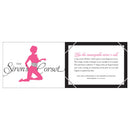 Naughty Knots spread for The Siren's Corset, a rope corset tie, with a pink silhouette and instructions