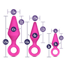 LUXE THREE PIECE ANAL TRAINING KIT FUCHSIA