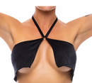 FLOWY CENTER RING TOP BLACK O/S