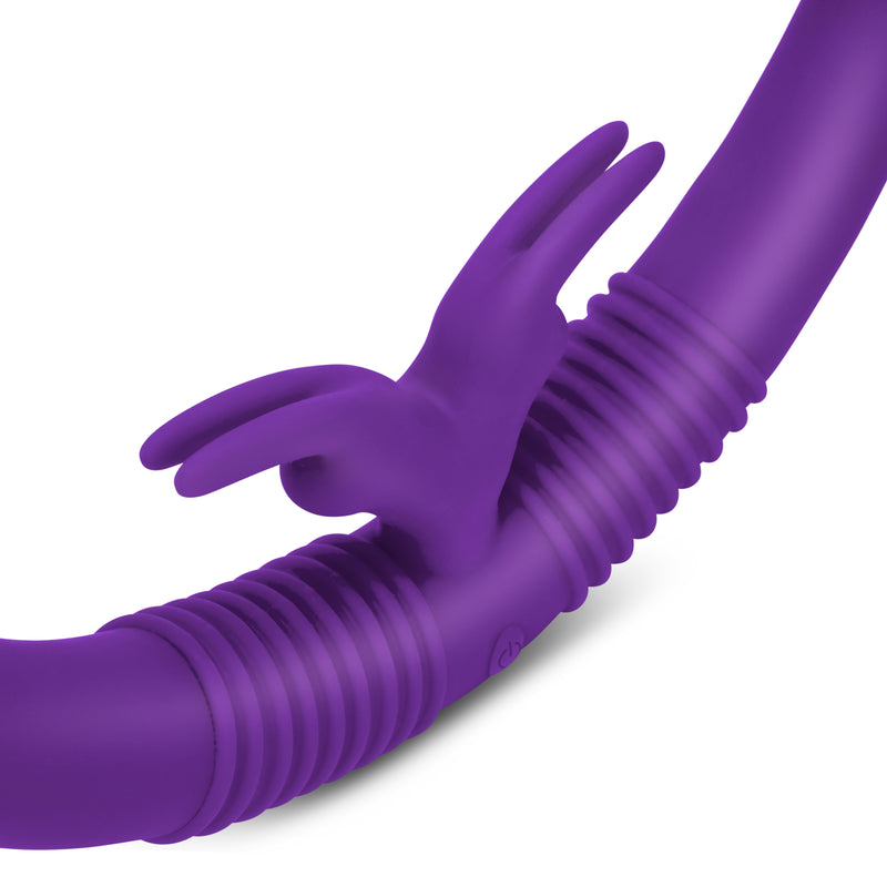 TOGETHER VIBES V2 PURPLE DOUBLE ENDED VIBRATOR WITH REMOTE