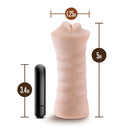 Size: Nicole stroker is 5 in long and 1.25 in wide, beside its 3.4 in black vibrating bullet