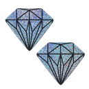 SILVER GLITTER DIAMOND PASTIES