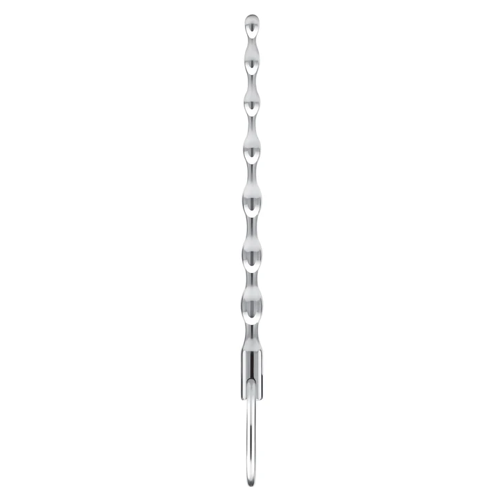 BLUE LINE RIBBED STAINLESS STEEL URETHRAL SOUND 4"