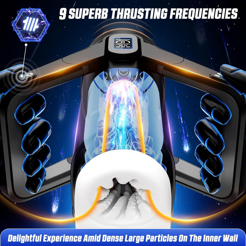 CYBERSKIN THE WING THRUSTING & VIBRATING STROKER BLACK