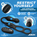 JOCK HYPER THRUSTING & VIBRATING ANAL PLUG WITH C RING