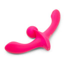 TOGETHER VIBES DOUBLE TAP STRAPLESS STRAP ON PINK