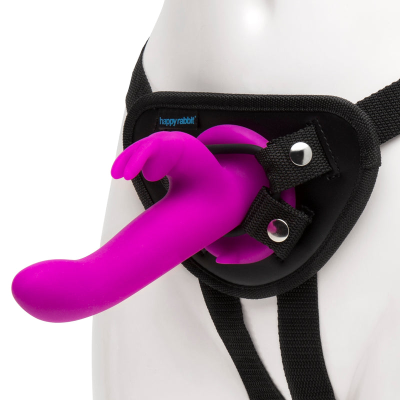 HAPPY RABBIT VIBRATING STRAP ON