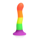 STRAP U PROUD RAINBOW 7" DILDO & HARNESS