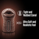 Cutaway of Krystal showing the tight, nubbed canal. X5 Plus: ultra soft and realistic feel