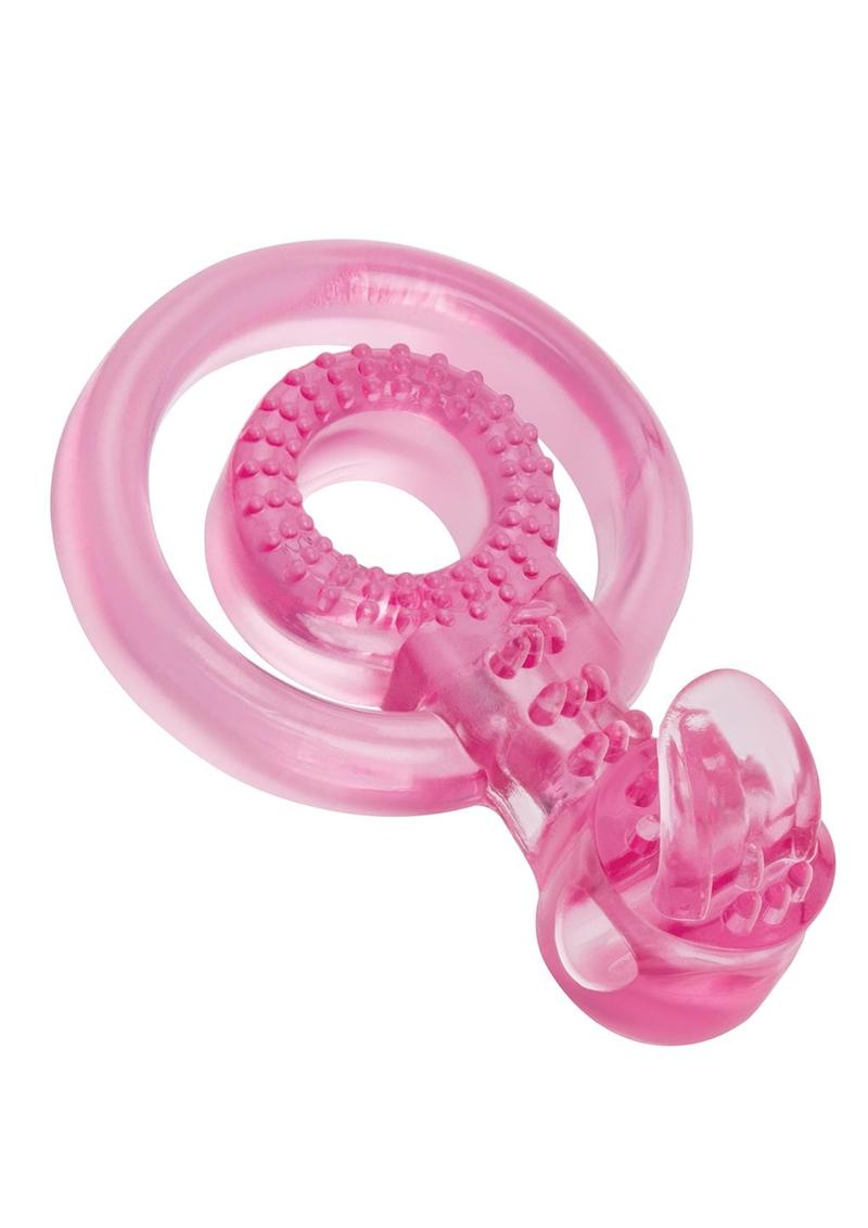 BODYWAND DUO RING WITH CLIT TICKLER PINK