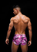 ENVY CAMO TRUNKS & DOG TAG PINK S/M