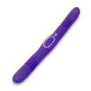 TOGETHER VIBES DOUBLE DELIGHT VIBRATING & THRUSTING PURPLE DILDO