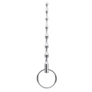 BLUE LINE RIBBED STAINLESS STEEL URETHRAL SOUND 4"