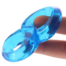 BLUE LINE 2 CT DUO C*CK & BALL RING