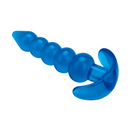 BLUE LINE BEADED ANAL PLUG 4.5"