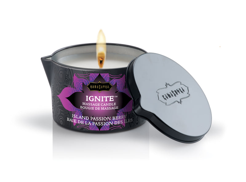 KAMA SUTRA IGNITE MASSAGE CANDLE ISLAND PASSION 6OZ