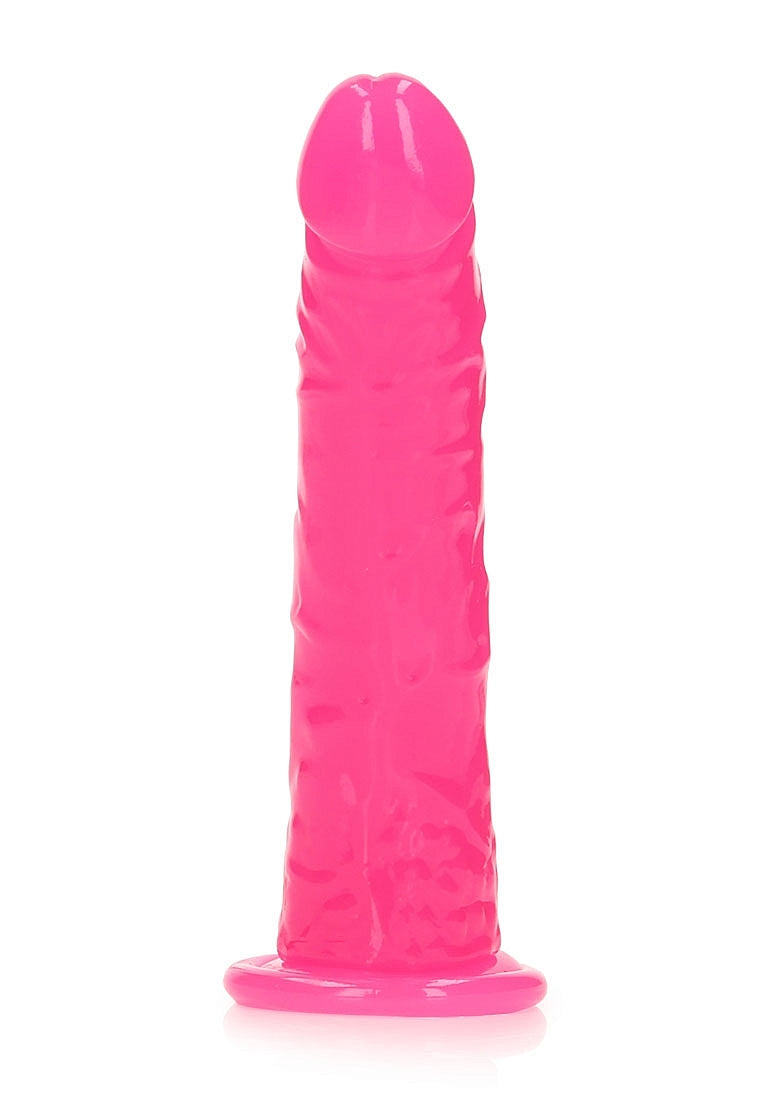 OUCH! GLOW IN THE DARK 6" SLIM DILDO PINK