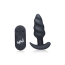 BANG! ULTRA SWIRL ANAL PLUG WITH REMOTE BLACK