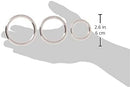 3PC METAL C*CK RINGS SILVER